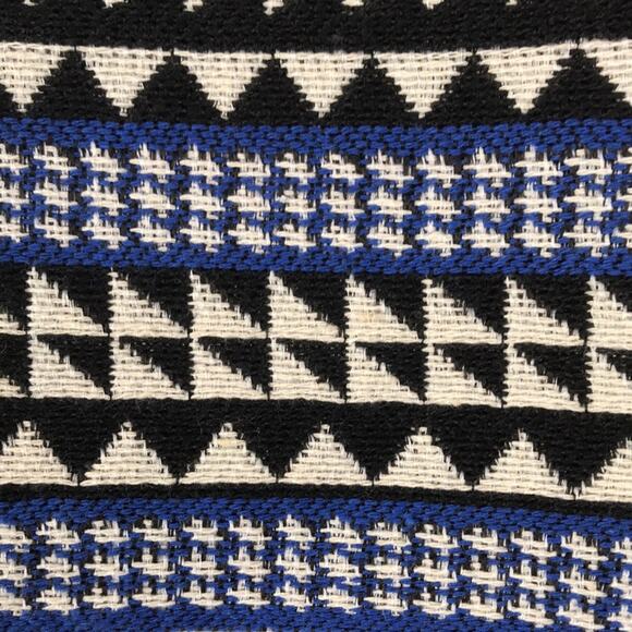 NWT BCBGeneration Academy Woven Mini Skirt Knit Geometric Stripe Pattern Size 4 - Picture 7 of 10